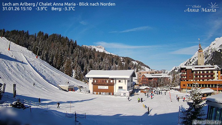 Archiv Foto Webcam Schlegelkopfareal, Lech