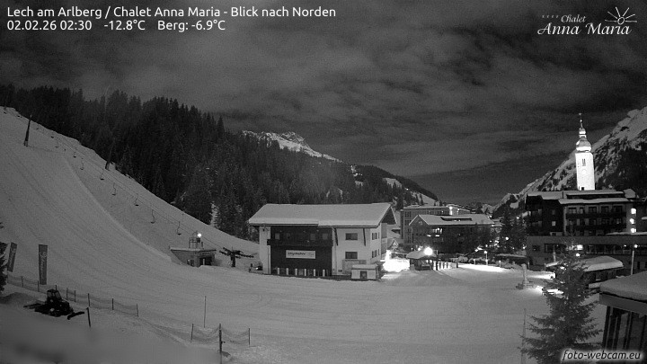 Archiv Foto Webcam Schlegelkopfareal, Lech