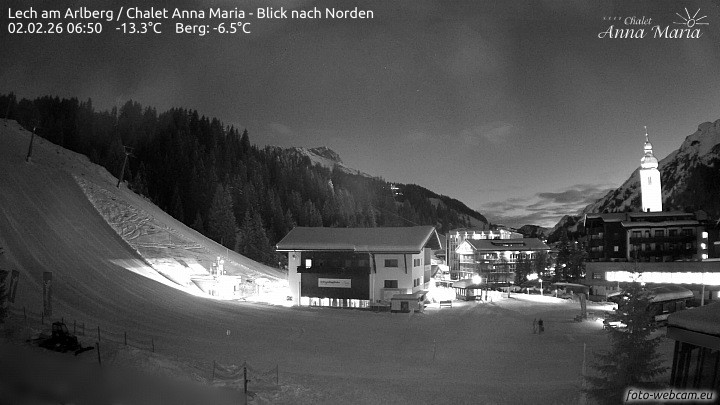 Archiv Foto Webcam Schlegelkopfareal, Lech