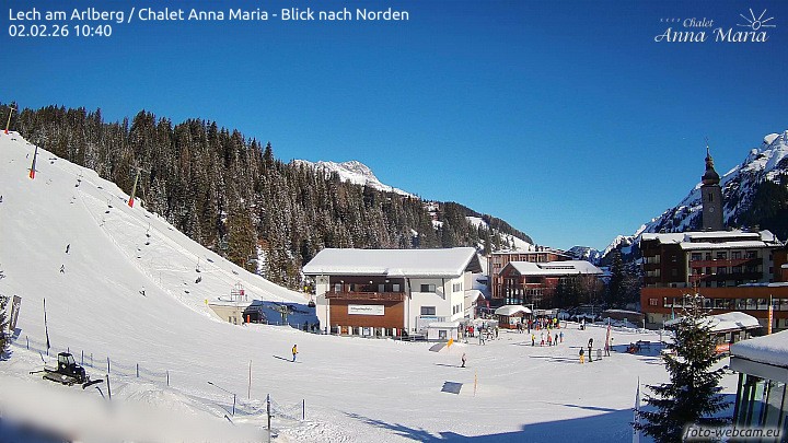 Archiv Foto Webcam Schlegelkopfareal, Lech