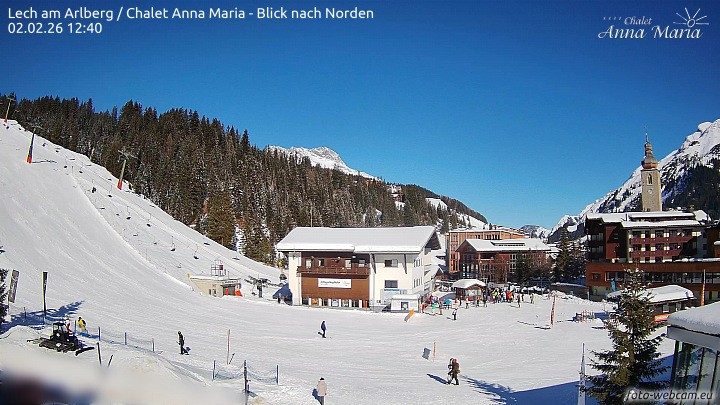 Archiv Foto Webcam Schlegelkopfareal, Lech