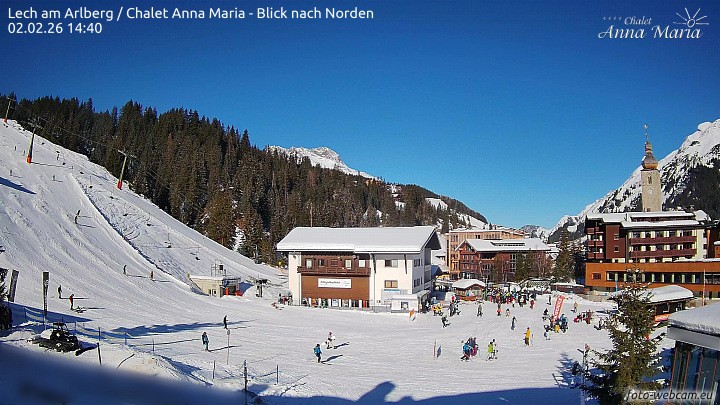 Archiv Foto Webcam Schlegelkopfareal, Lech
