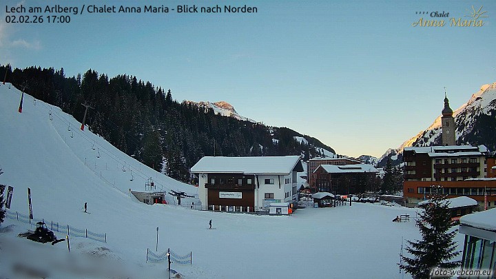 Archiv Foto Webcam Schlegelkopfareal, Lech