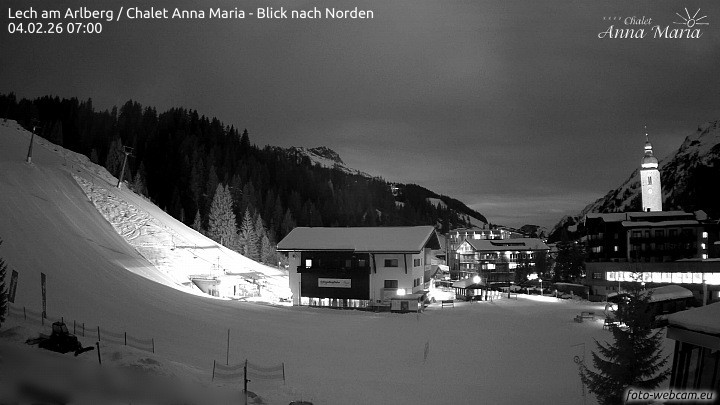 Archiv Foto Webcam Schlegelkopfareal, Lech