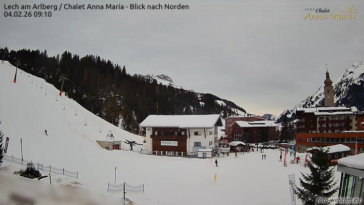 Archiv Foto Webcam Schlegelkopfareal, Lech