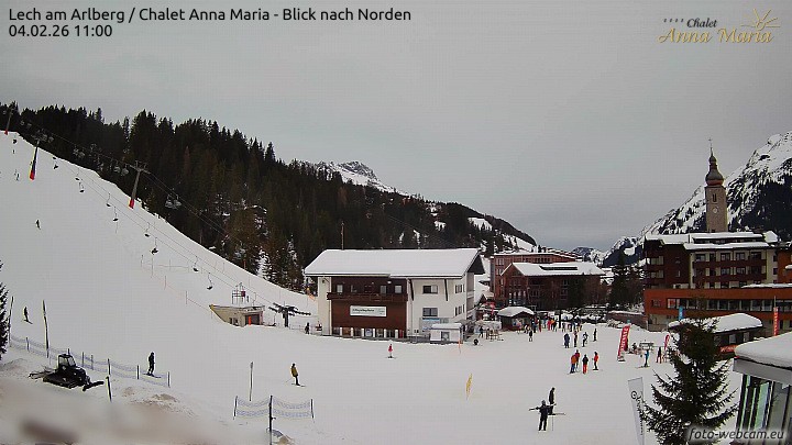 Archiv Foto Webcam Schlegelkopfareal, Lech