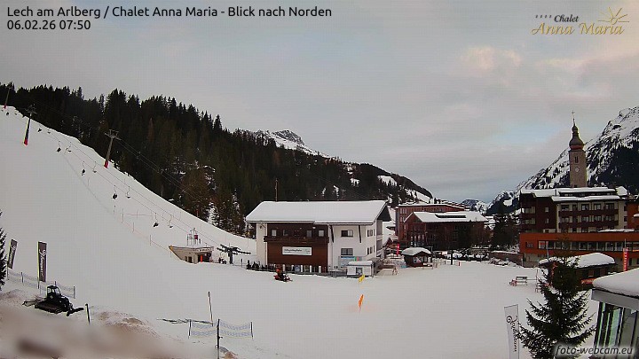 Archiv Foto Webcam Schlegelkopfareal, Lech