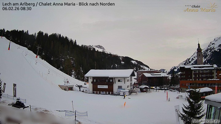 Archiv Foto Webcam Schlegelkopfareal, Lech