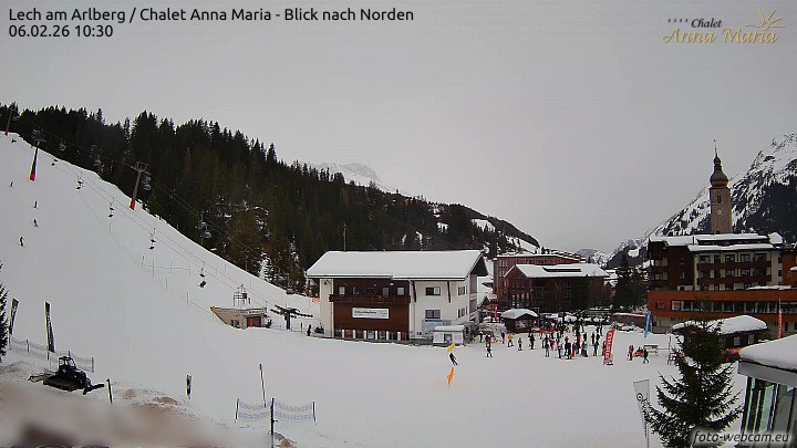 Archiv Foto Webcam Schlegelkopfareal, Lech