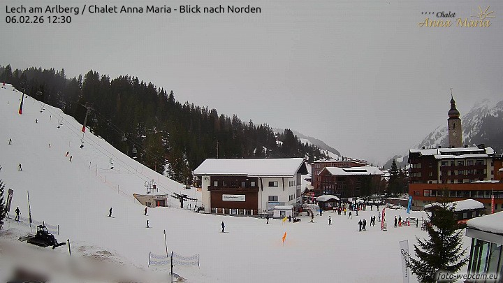 Archiv Foto Webcam Schlegelkopfareal, Lech