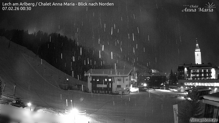 Archiv Foto Webcam Schlegelkopfareal, Lech