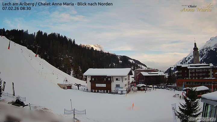 Archiv Foto Webcam Schlegelkopfareal, Lech