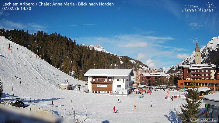 Archiv Foto Webcam Schlegelkopfareal, Lech