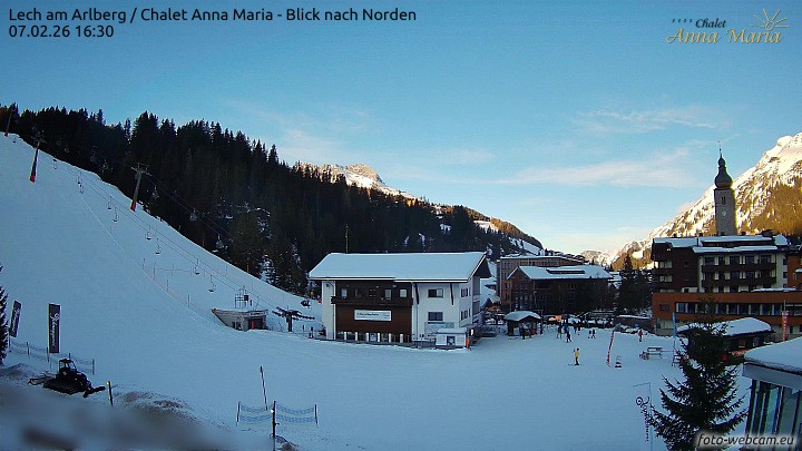 Archiv Foto Webcam Schlegelkopfareal, Lech