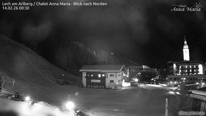 Archived image Webcam Lech (Chalet Anna Maria)