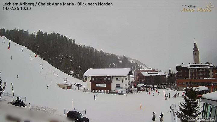 Archived image Webcam Lech (Chalet Anna Maria)
