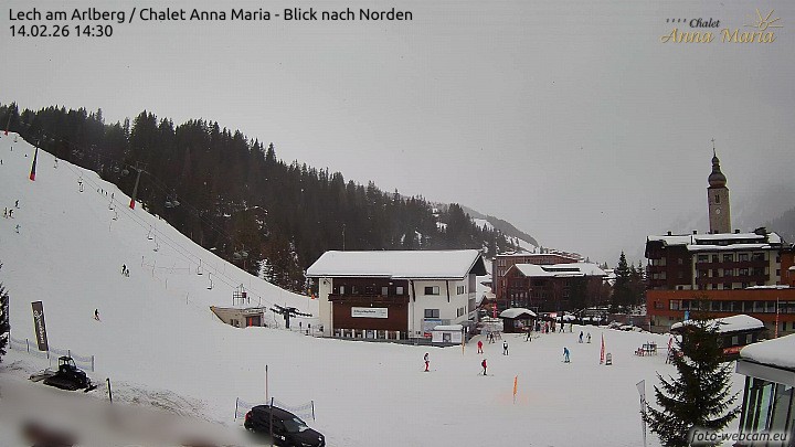 Archived image Webcam Lech (Chalet Anna Maria)