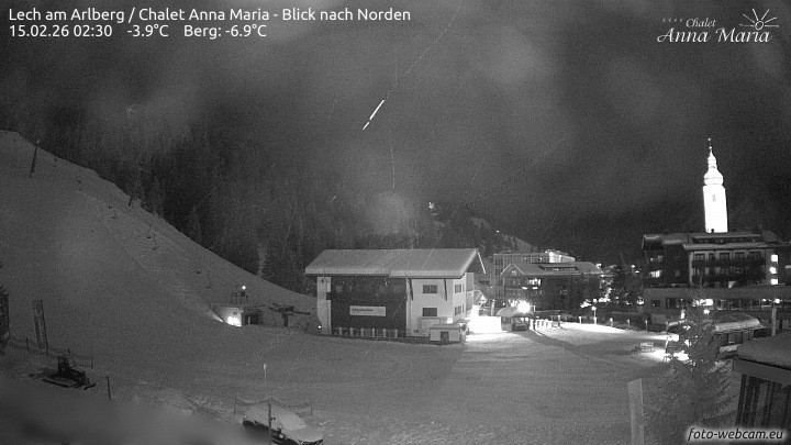 Archived image Webcam Lech (Chalet Anna Maria)