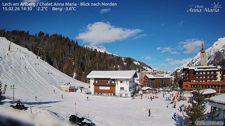 Archiv Foto Webcam Schlegelkopfareal, Lech