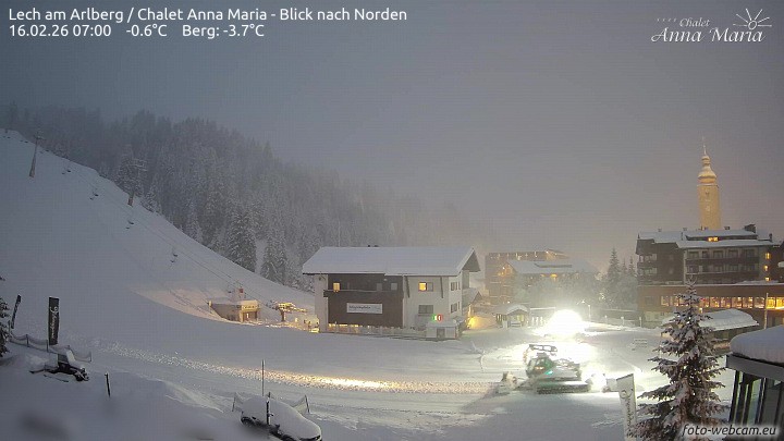 Archiv Foto Webcam Schlegelkopfareal, Lech