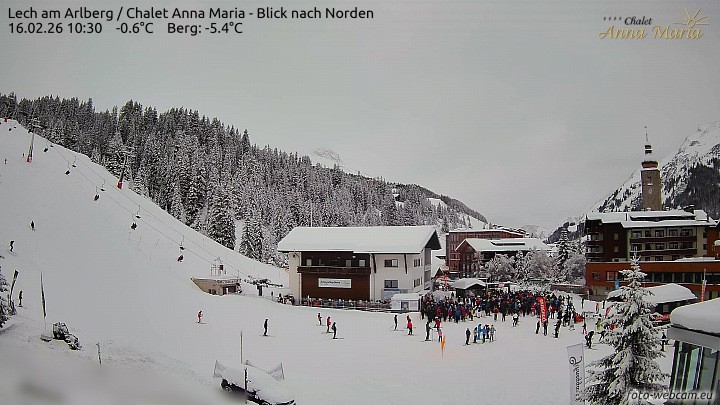 Archiv Foto Webcam Schlegelkopfareal, Lech