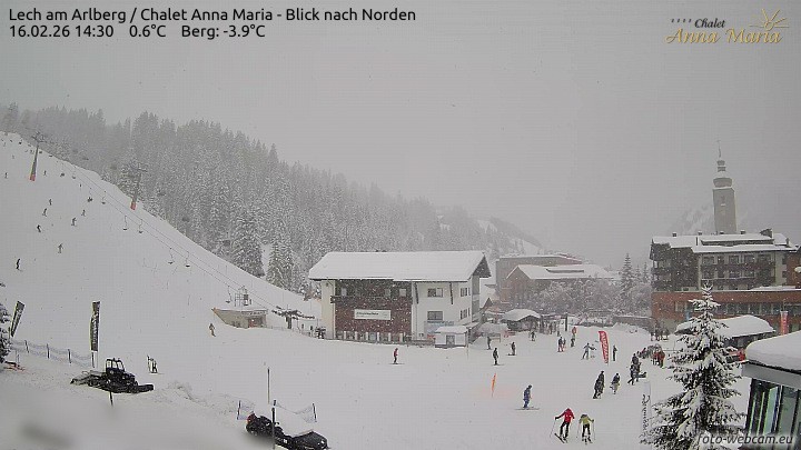 Archiv Foto Webcam Schlegelkopfareal, Lech