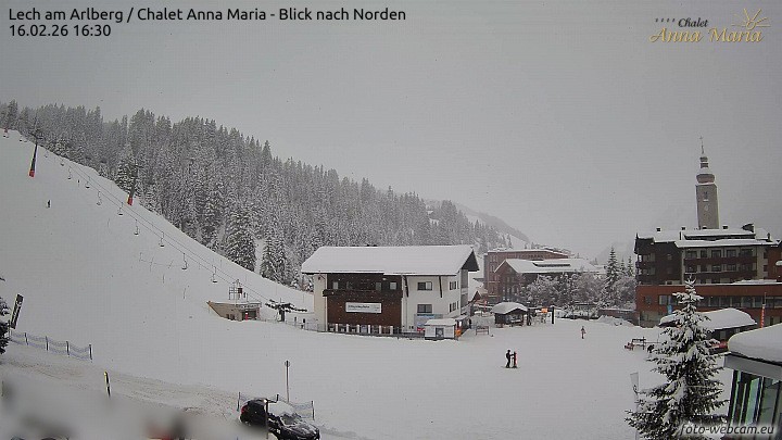 Archiv Foto Webcam Schlegelkopfareal, Lech