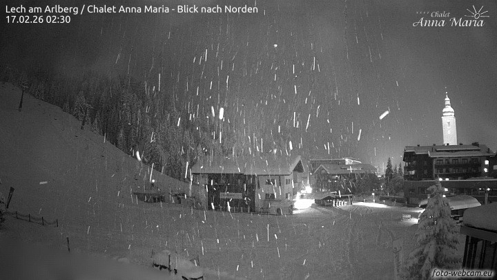 Archiv Foto Webcam Schlegelkopfareal, Lech