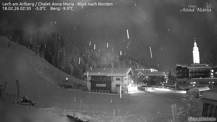 Archiv Foto Webcam Schlegelkopfareal, Lech
