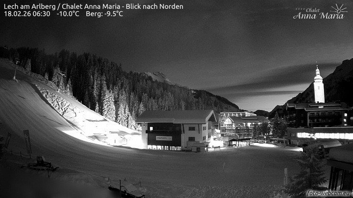 Archiv Foto Webcam Schlegelkopfareal, Lech