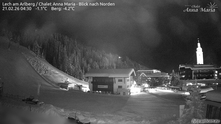 Archiv Foto Webcam Schlegelkopfareal, Lech