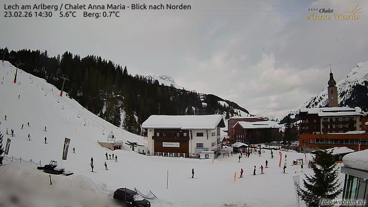 Archiv Foto Webcam Schlegelkopfareal, Lech