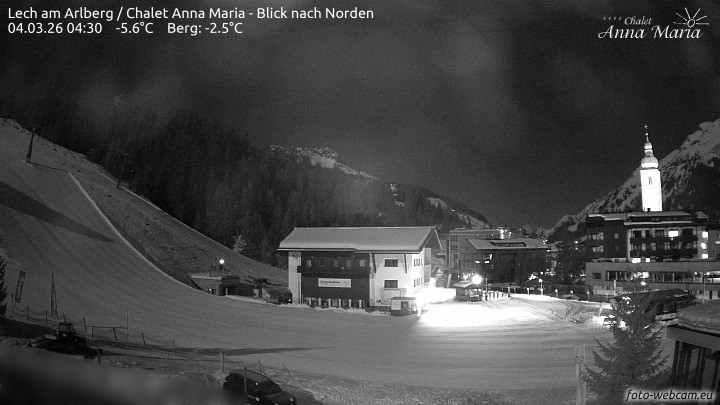 Archiv Foto Webcam Schlegelkopfareal, Lech