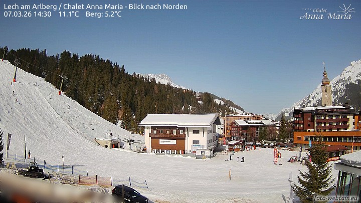 Archiv Foto Webcam Schlegelkopfareal, Lech