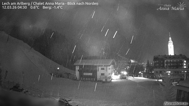 Archiv Foto Webcam Schlegelkopfareal, Lech
