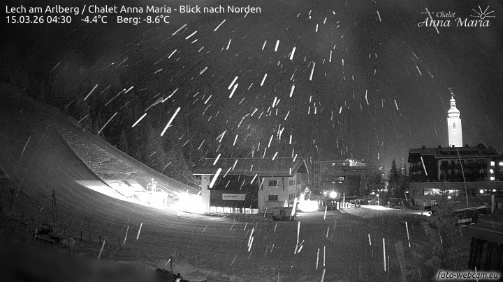 Archiv Foto Webcam Schlegelkopfareal, Lech
