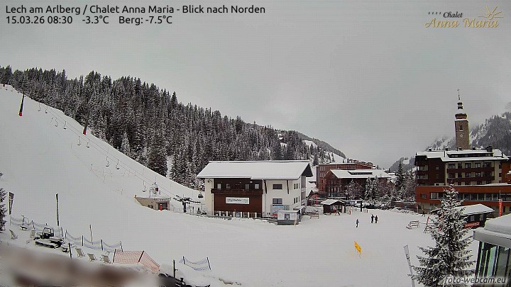 Archiv Foto Webcam Schlegelkopfareal, Lech