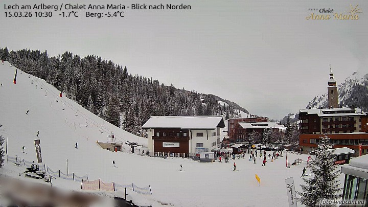 Archiv Foto Webcam Schlegelkopfareal, Lech