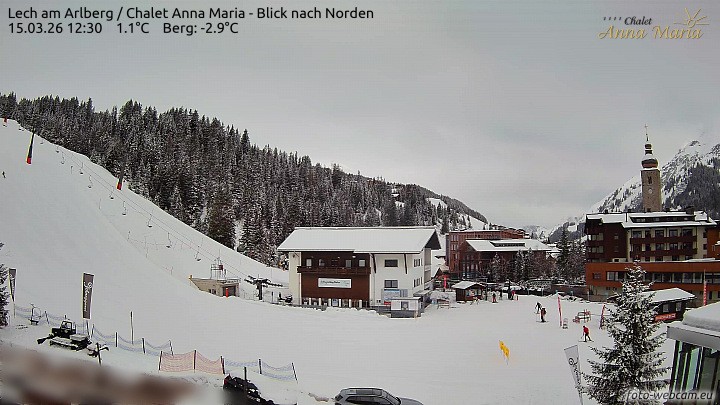 Archiv Foto Webcam Schlegelkopfareal, Lech