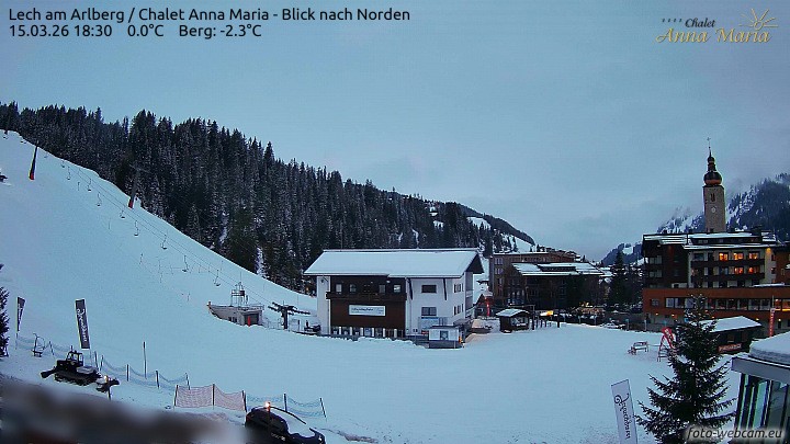 Archiv Foto Webcam Schlegelkopfareal, Lech