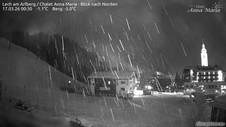 Archiv Foto Webcam Schlegelkopfareal, Lech