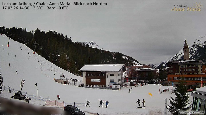 Archiv Foto Webcam Schlegelkopfareal, Lech