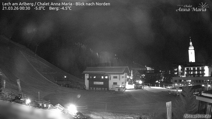 Archiv Foto Webcam Schlegelkopfareal, Lech