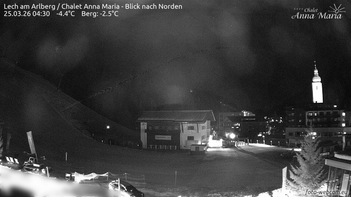 Archiv Foto Webcam Schlegelkopfareal, Lech
