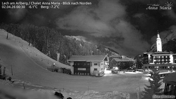 Archiv Foto Webcam Schlegelkopfareal, Lech