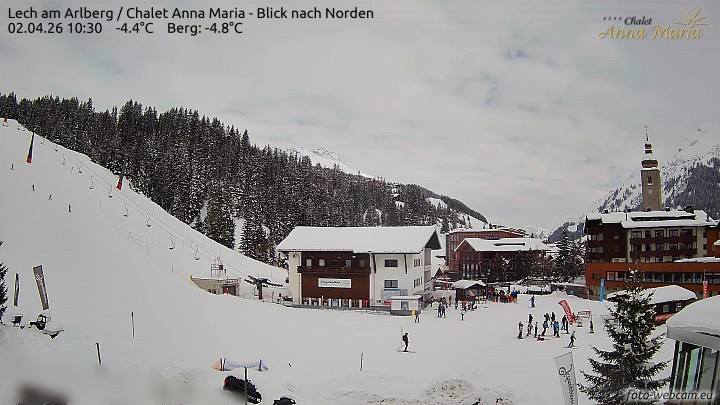 Archiv Foto Webcam Schlegelkopfareal, Lech