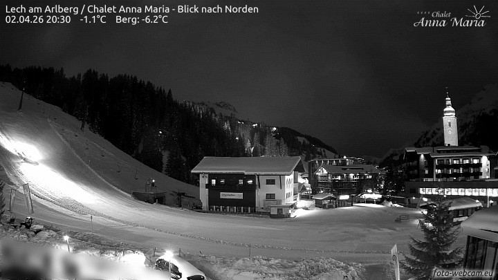 Archiv Foto Webcam Schlegelkopfareal, Lech