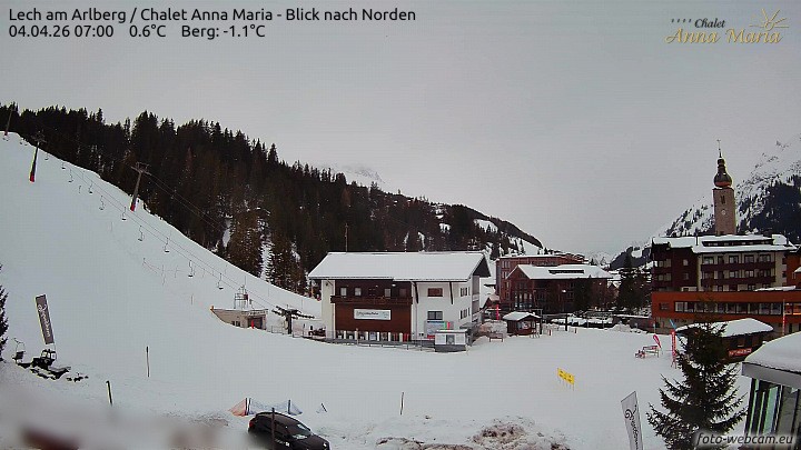 Archiv Foto Webcam Schlegelkopfareal, Lech