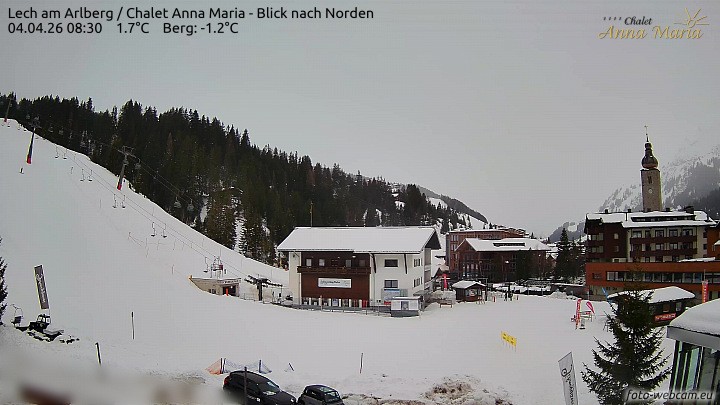 Archiv Foto Webcam Schlegelkopfareal, Lech