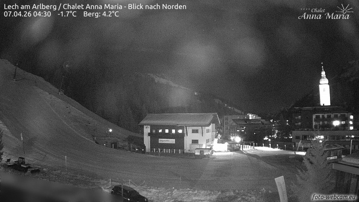 Archiv Foto Webcam Schlegelkopfareal, Lech